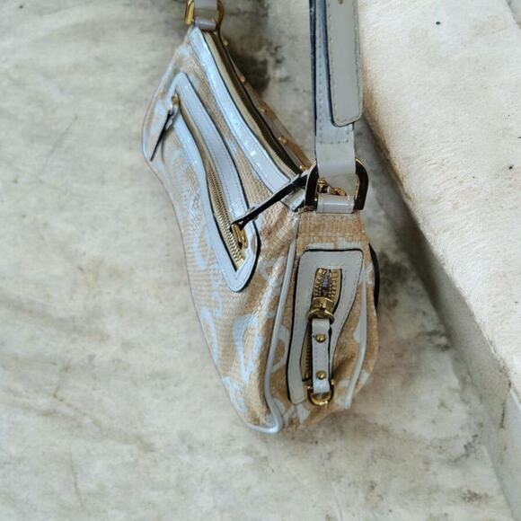 NWT Guess Y2K Vintage Monogram Baguette Shoulder Bag Early 2000’s Summer Season - Picture 7 of 16